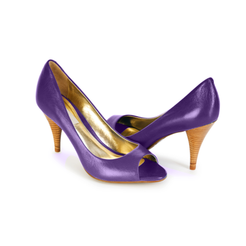 purple stilettos